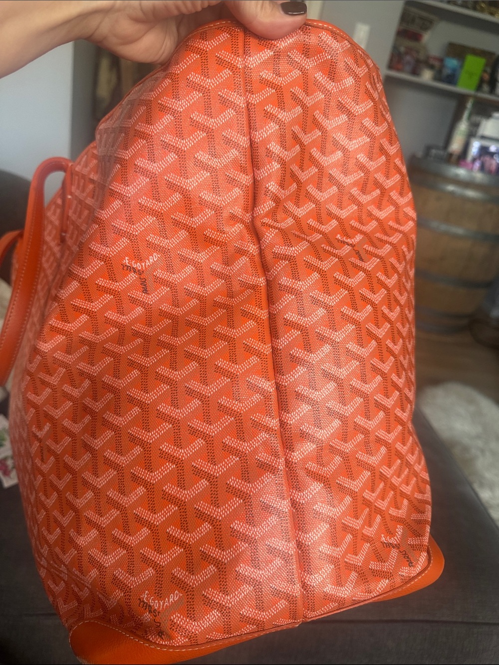 Authentic Goyard Bowling 55- Orange - Picture 6 of 12